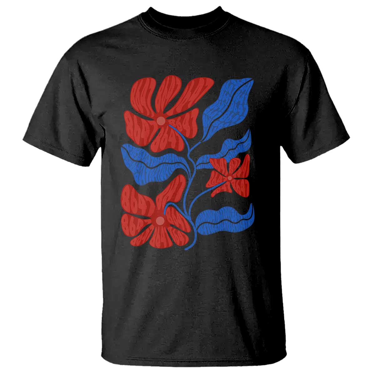 86 47 Boho Floral Matisse T Shirt No Kings Oligarchy FDT Political Protest TS14 Black Print Your Wear