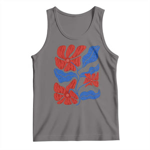 86 47 Boho Floral Matisse Tank Top No Kings Oligarchy FDT Political Protest TS14 Deep Heather Print Your Wear