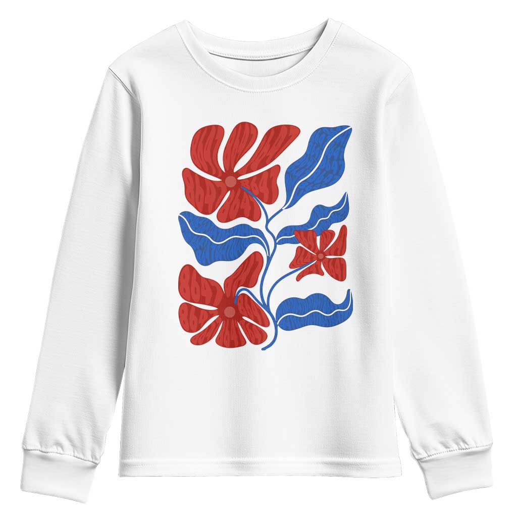 86 47 Boho Floral Matisse Youth Sweatshirt No Kings Oligarchy FDT Political Protest TS14 White Print Your Wear