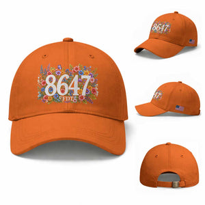 86 47 Floral Boho Style Baseball Cap Subtle FDT TS14 Baseball Cap Universal Fit Orange Print Your Wear