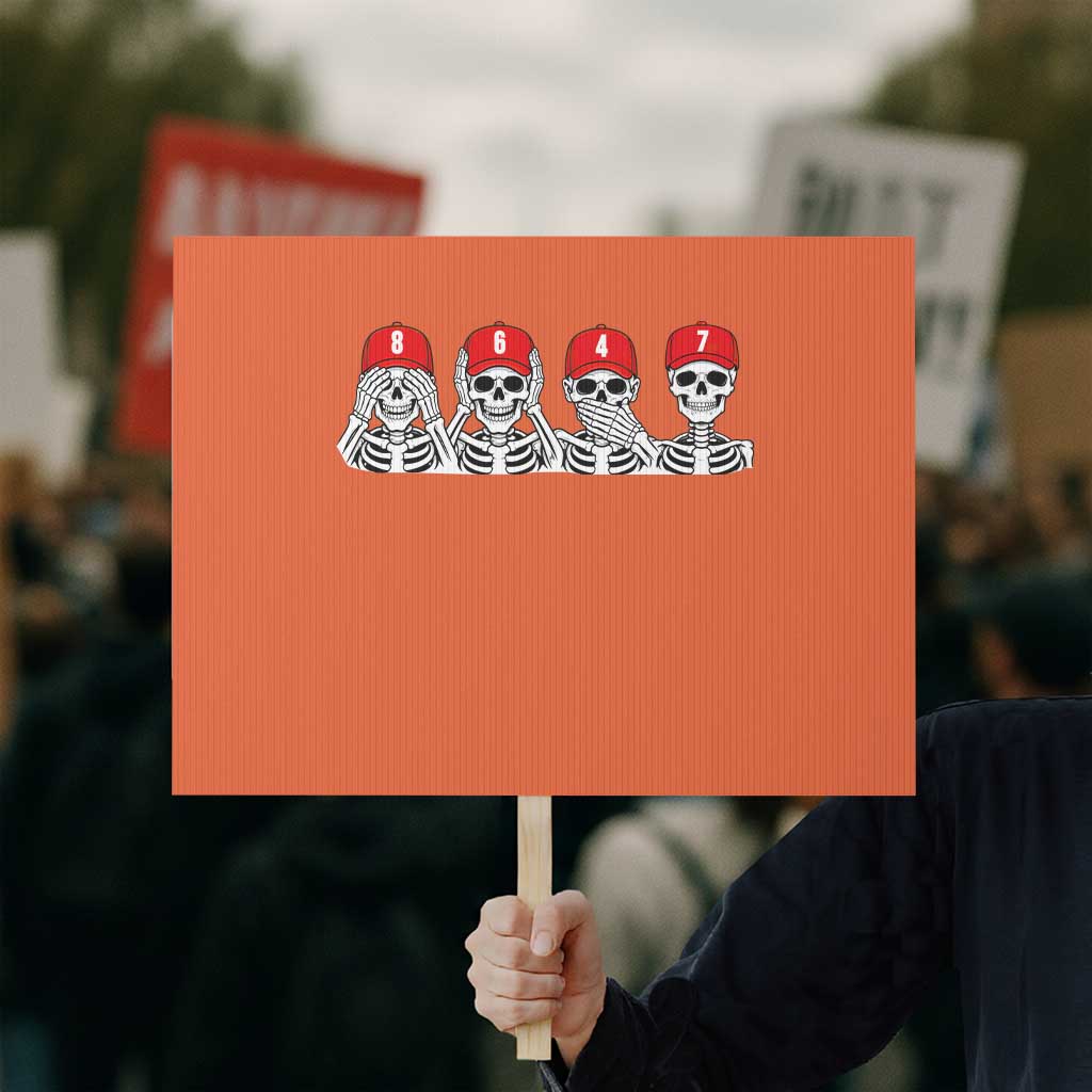 86 47 Subtle Anti FDT Protest Sign Funny Skeleton Wearing Hat Sarcastic Political TS14 Horizontal 18