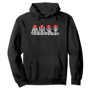 86 47 Subtle Anti FDT Hoodie Funny Skeleton Wearing Hat Sarcastic Political TS14 Black Print Your Wear