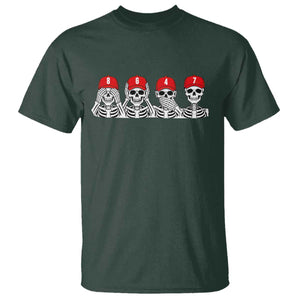 86 47 Subtle Anti FDT T Shirt Funny Skeleton Wearing Hat Sarcastic Political TS14 Dark Forest Green Print Your Wear