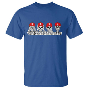 86 47 Subtle Anti FDT T Shirt Funny Skeleton Wearing Hat Sarcastic Political TS14 Royal Blue Print Your Wear