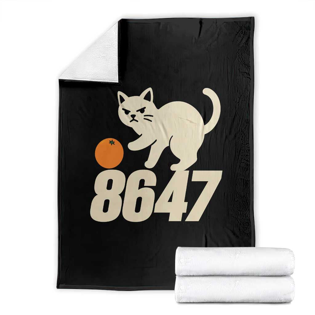 8647 FDT Throw Blanket Funny Cat Political Meme TS14 Black Print Your Wear