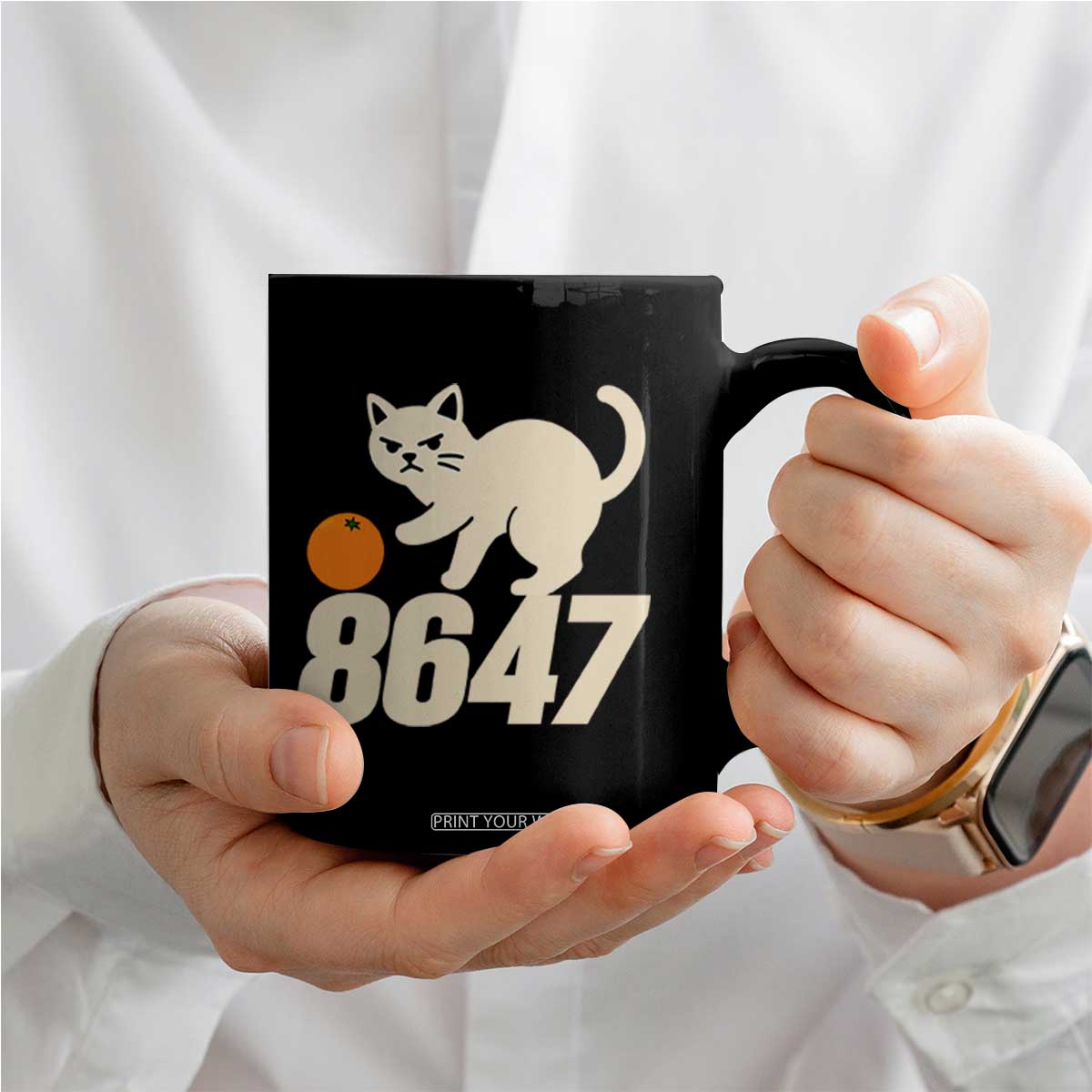 8647 FDT Coffee Mug Funny Cat Political Meme TS14 Print Your Wear
