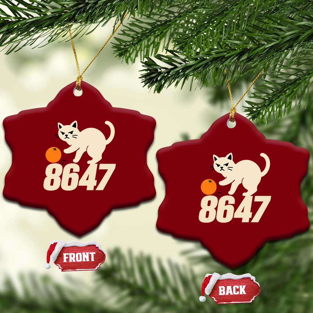 8647 FDT Ceramic Ornament Funny Cat Political Meme TS14 Print Your Wear