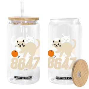 8647 FDT Glass Can Funny Cat Political Meme TS14 Print Your Wear