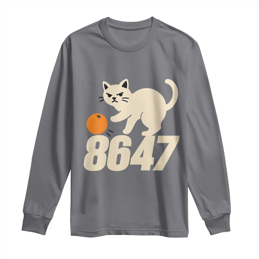 8647 FDT Long Sleeve Shirt Funny Cat Political Meme TS14 Charcoal Print Your Wear