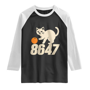 8647 FDT Raglan Shirt Funny Cat Political Meme TS14 Black White Print Your Wear