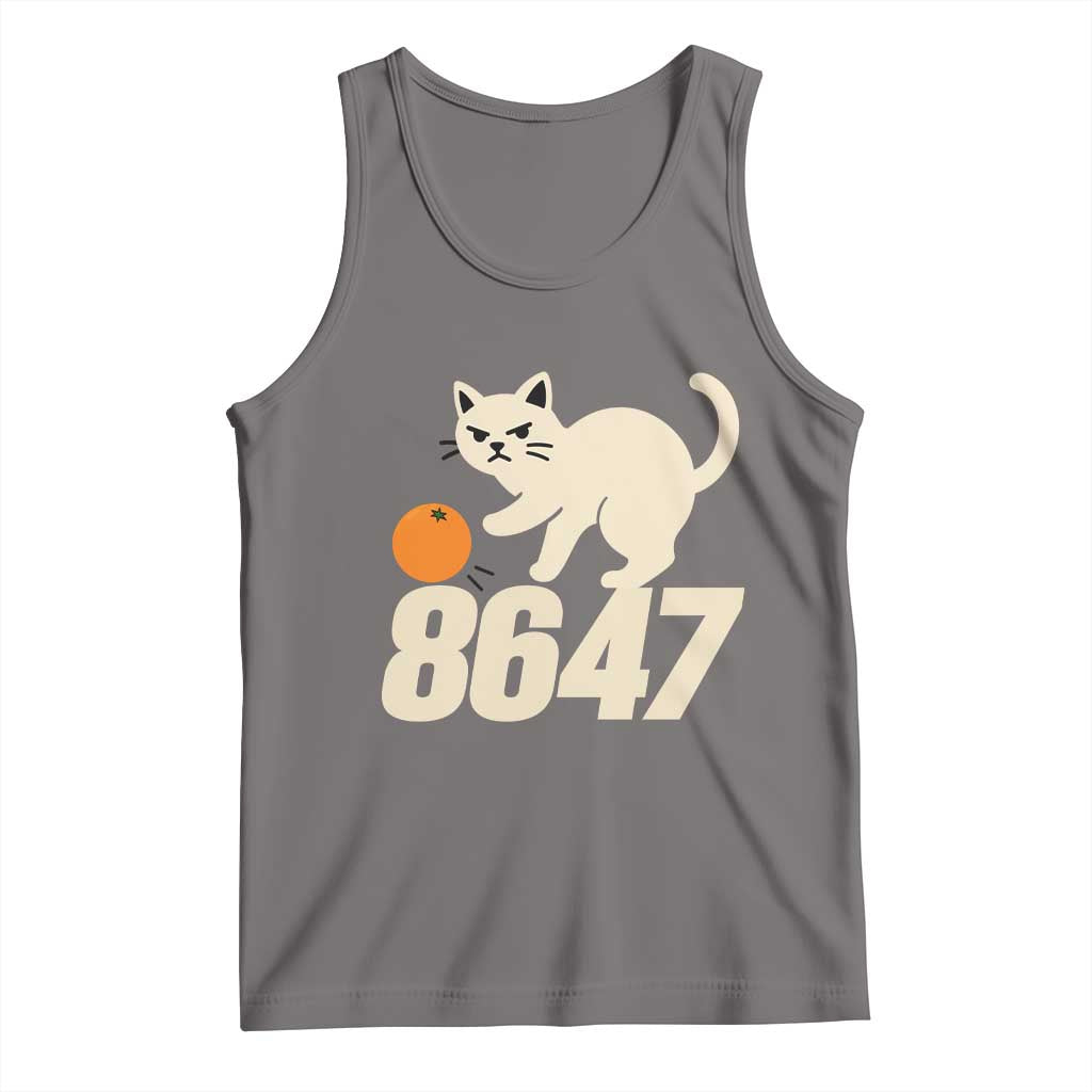 8647 FDT Tank Top Funny Cat Political Meme TS14 Deep Heather Print Your Wear