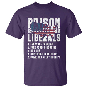 Prison Is Perfect For Liberals T Shirt Anti Liberal Quote TS14 Purple Print Your Wear