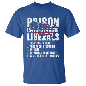 Prison Is Perfect For Liberals T Shirt Anti Liberal Quote TS14 Royal Blue Print Your Wear
