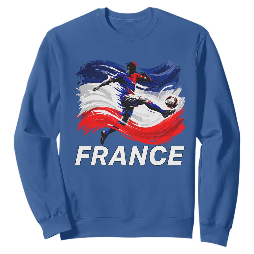 France Soccer Football Fan French Flag Sweatshirt TS14 Royal Blue Print Your Wear