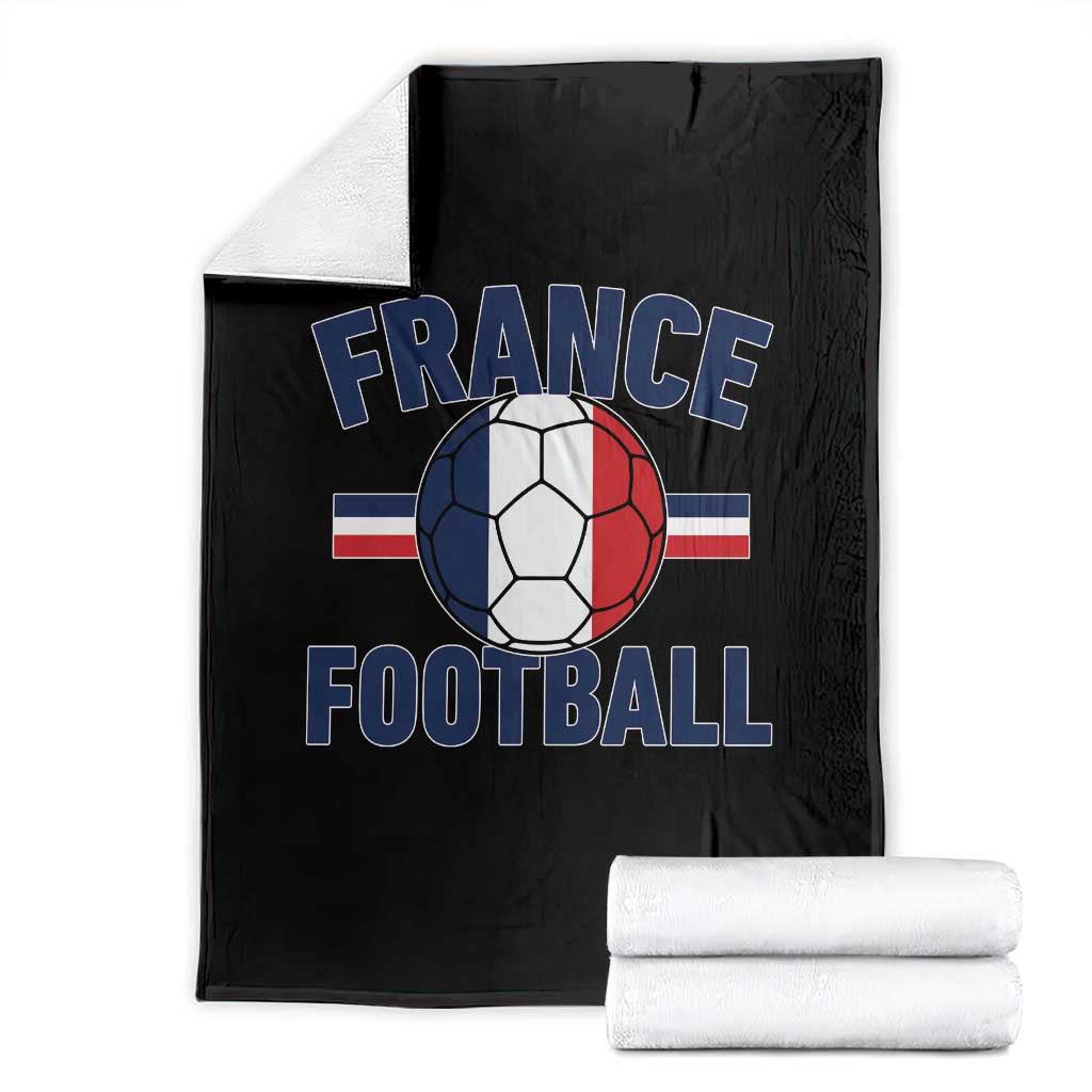 French Flag France Soccer Football Fan Throw Blanket TS14 Black Print Your Wear
