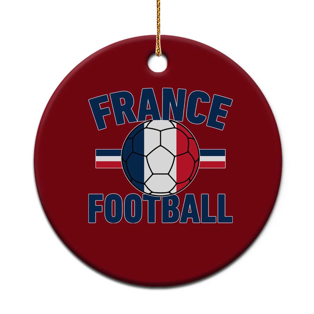French Flag France Soccer Football Fan Ceramic Ornament TS14 1pc Red Print Your Wear