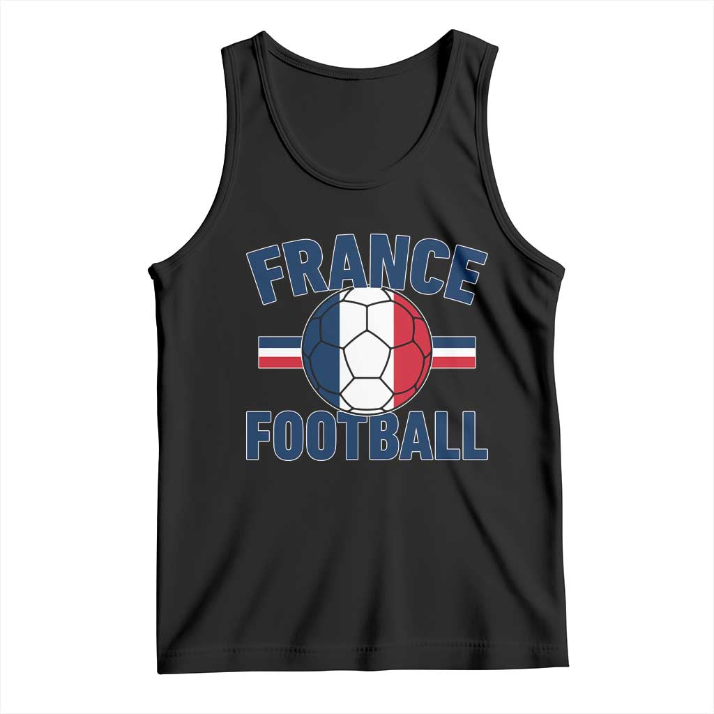 French Flag France Soccer Football Fan Tank Top TS14 Black Print Your Wear