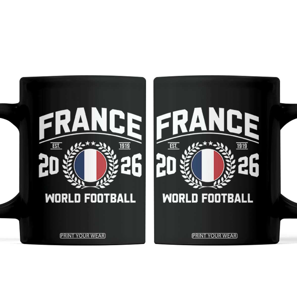 France Soccer Fan French Flag Patriotic Sports Coffee Mug TS14 Black Print Your Wear