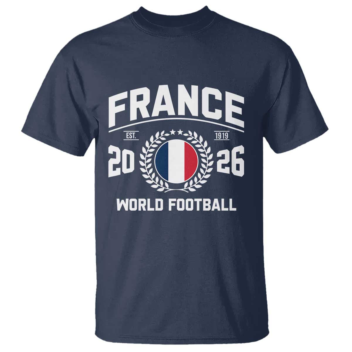 France Soccer Fan French Flag Patriotic Sports T Shirt TS14 Navy Print Your Wear
