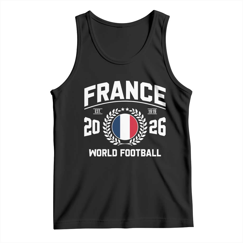 France Soccer Fan French Flag Patriotic Sports Tank Top TS14 Black Print Your Wear
