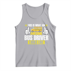 Funny School Bus Driver Tank Top This Is What An Awesome Bus Driver Looks Like TS14 Athletic Heather Print Your Wear
