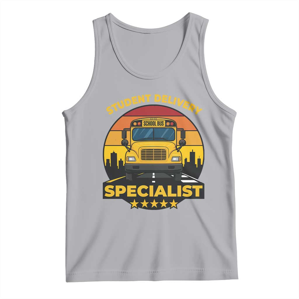School Bus Driver Tank Top Student Delivery Specialist TS14 Athletic Heather Print Your Wear