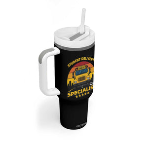 School Bus Driver Tumbler With Handle Student Delivery Specialist TS14 Print Your Wear