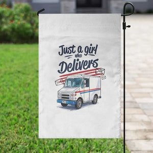 Funny Postal Worker Garden Flag Just A Girl Who Delivers TS14 Print Your Wear