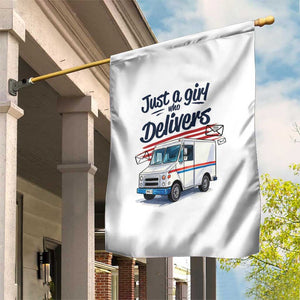 Funny Postal Worker Garden Flag Just A Girl Who Delivers TS14 Print Your Wear