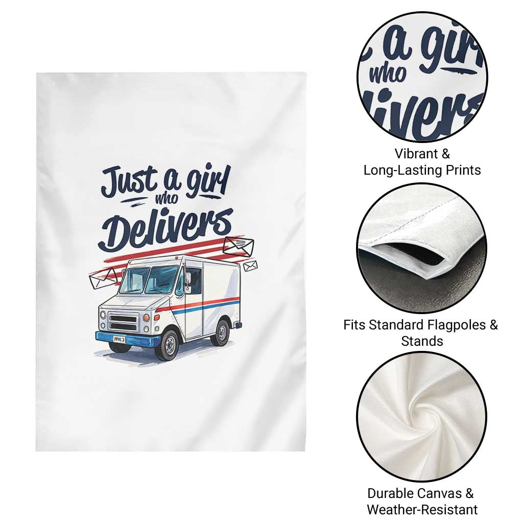 Funny Postal Worker Garden Flag Just A Girl Who Delivers TS14 Print Your Wear