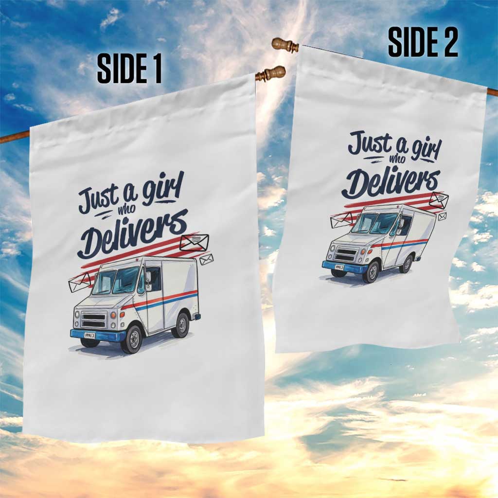Funny Postal Worker Garden Flag Just A Girl Who Delivers TS14 Print Your Wear