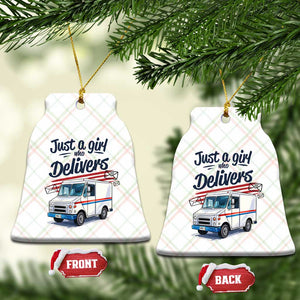 Funny Postal Worker Ceramic Ornament Just A Girl Who Delivers TS14 Print Your Wear