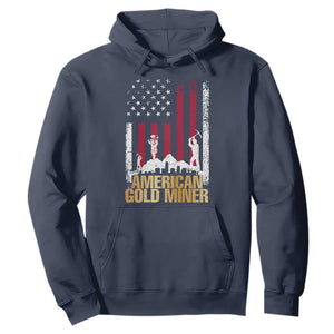 Gold Miner Patriotic American Flag Hoodie TS14 Navy Print Your Wear