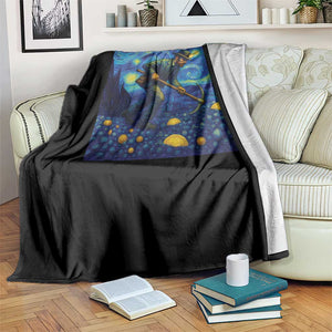 Gold Miner Starry Night Van Gogh Throw Blanket TS14 Print Your Wear