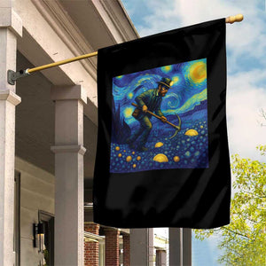 Gold Miner Starry Night Van Gogh Garden Flag TS14 Print Your Wear
