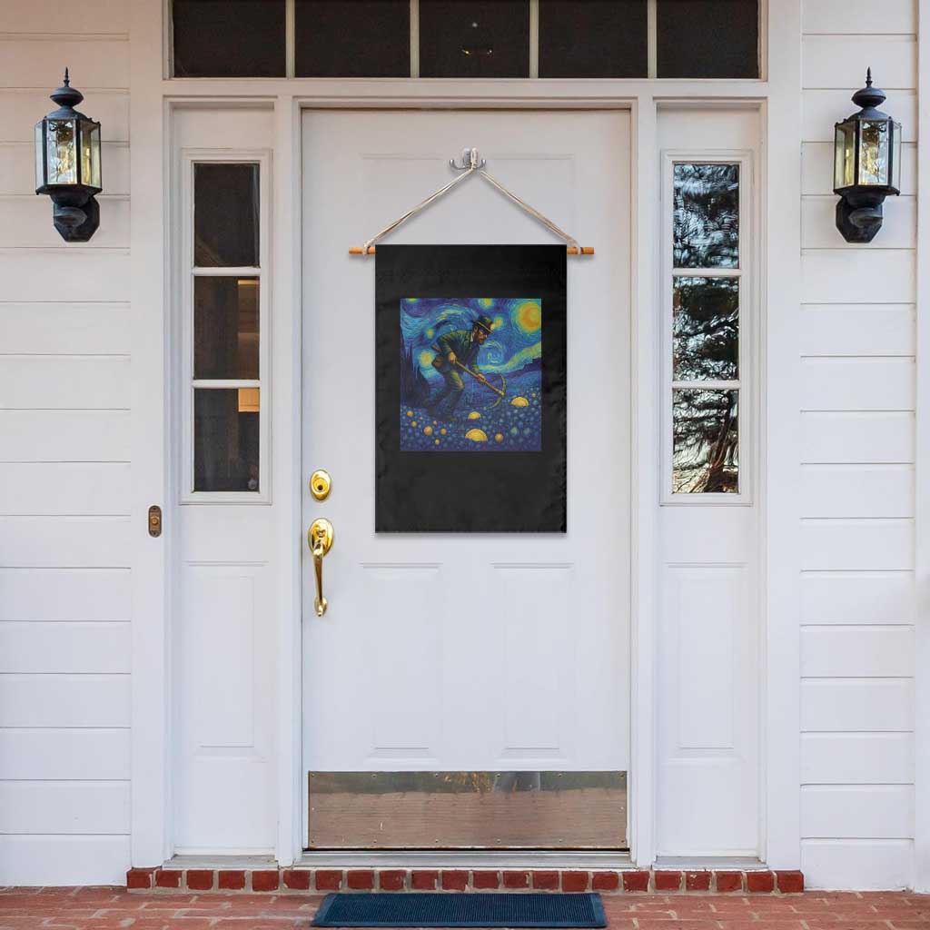 Gold Miner Starry Night Van Gogh Garden Flag TS14 Print Your Wear
