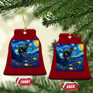 Gold Miner Starry Night Van Gogh Ceramic Ornament TS14 Print Your Wear