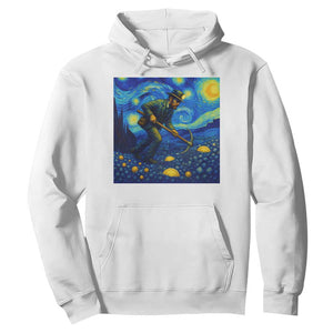 Gold Miner Starry Night Van Gogh Hoodie TS14 White Print Your Wear