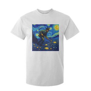 Gold Miner Starry Night Van Gogh T Shirt For Kid TS14 White Print Your Wear