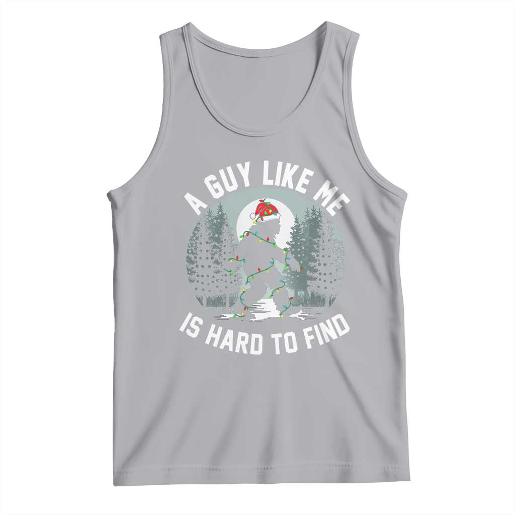 Funny Bigfoot Christmas Tank Top A Guy Like Me Is Hard To Find TS14 Athletic Heather Print Your Wear
