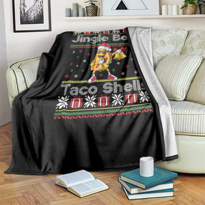 Funny Taco Christmas Throw Blanket Jigle Bells Taco Shells TS14 Print Your Wear