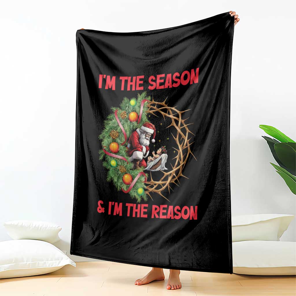 Santa Christmas Throw Blanket Baby Jesus Christian Xmas TS14 Print Your Wear