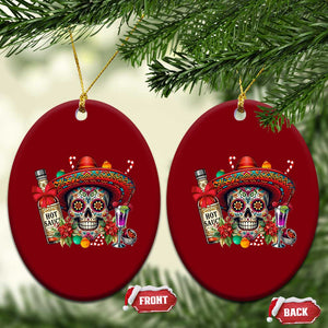 Cinco De Mayo Xmas Ceramic Ornament Mexican Sugar Skull Sombrero Tequila Party TS14 Print Your Wear