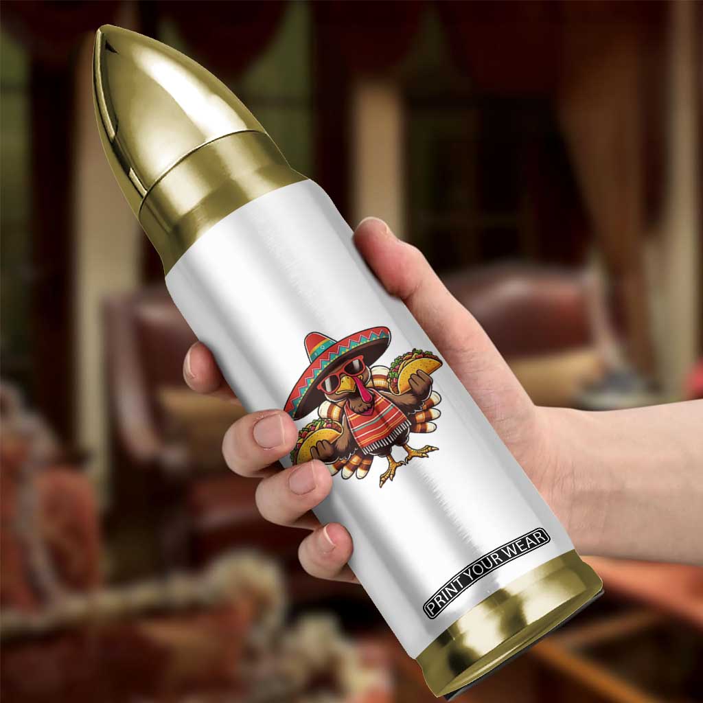 Funny Thanksgiving Turkey Bullet Tumbler Taco Mexican Christmas TS14 Print Your Wear