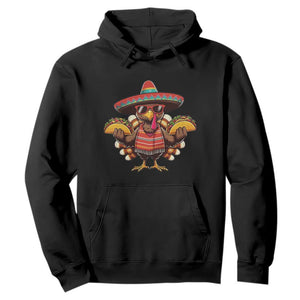 Funny Thanksgiving Turkey Hoodie Taco Mexican Christmas TS14 Black Print Your Wear