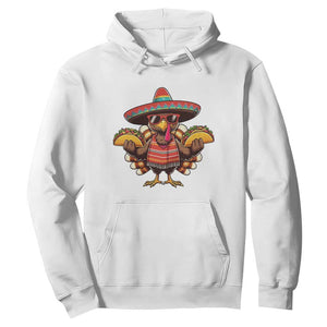 Funny Thanksgiving Turkey Hoodie Taco Mexican Christmas TS14 White Print Your Wear