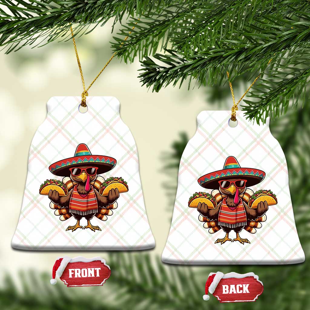 Funny Thanksgiving Turkey Ceramic Ornament Taco Mexican Xmas TS14 Print Your Wear
