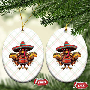 Funny Thanksgiving Turkey Ceramic Ornament Taco Mexican Xmas TS14 Print Your Wear