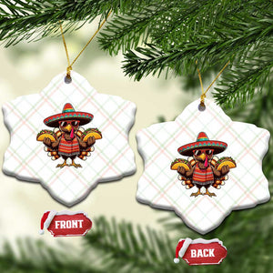 Funny Thanksgiving Turkey Ceramic Ornament Taco Mexican Xmas TS14 Print Your Wear