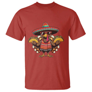 Funny Thanksgiving Turkey T Shirt Taco Mexican Christmas TS14 Red Print Your Wear